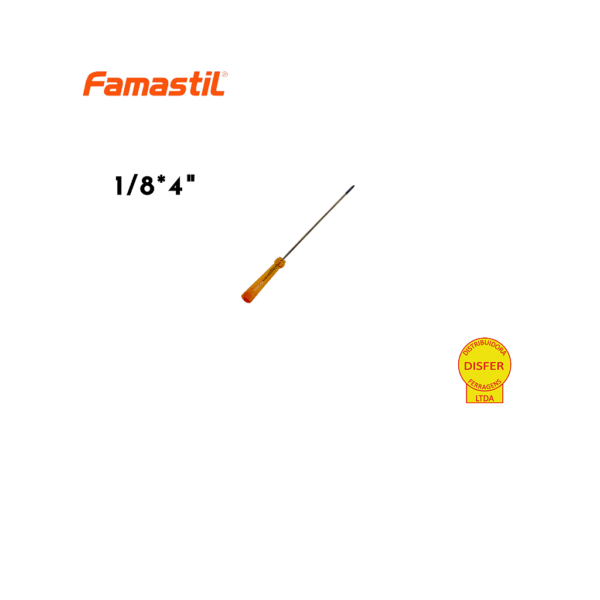 Chave Philips Cromo Vanádio Imantada 1/8x4" - 3x100mm - Famastil