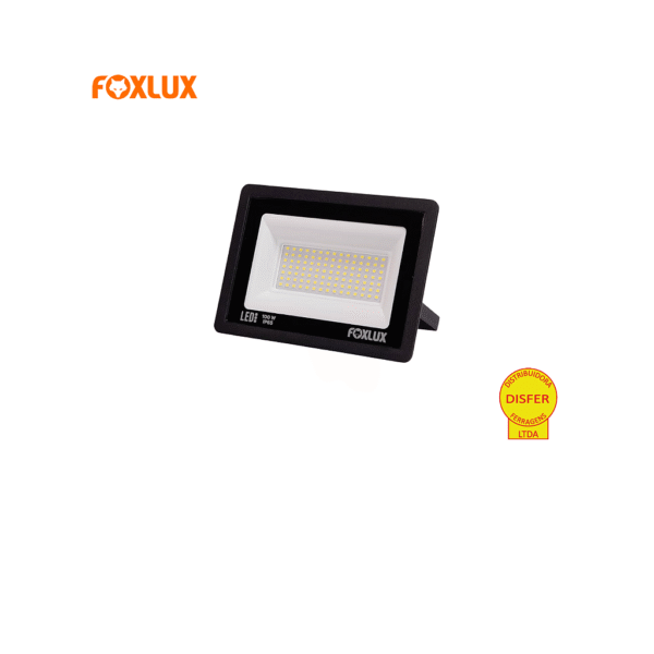 Refletor LED SMD 100W 6500K 7500lm IP65 Bivolt - Foxlux