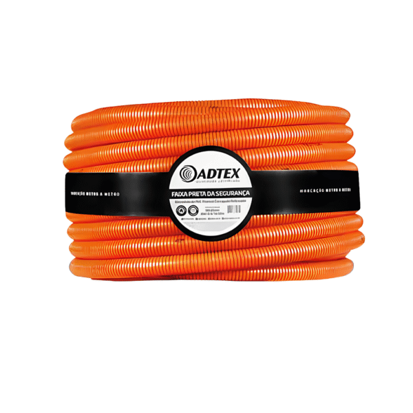 Conduíte Flexível PVC Reforçado Laranja C 1" com 10m – Adtex