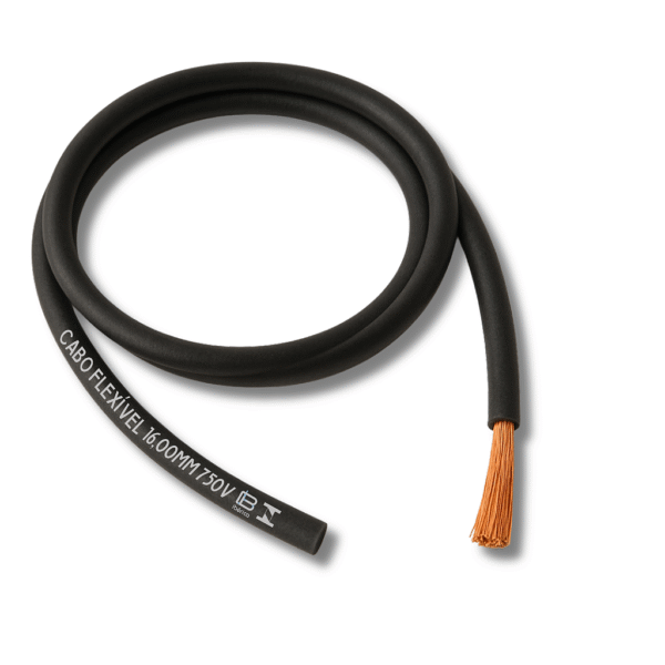 Cabo Flexível 16,00mm Preto (Cada Metro) - Ibérica