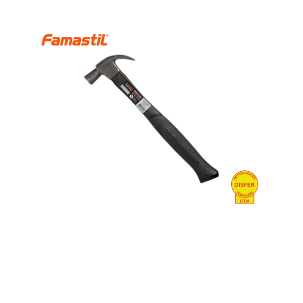 Martelo de Unha 27mm Tamboreado Cabo Alma de Aço - Famastil