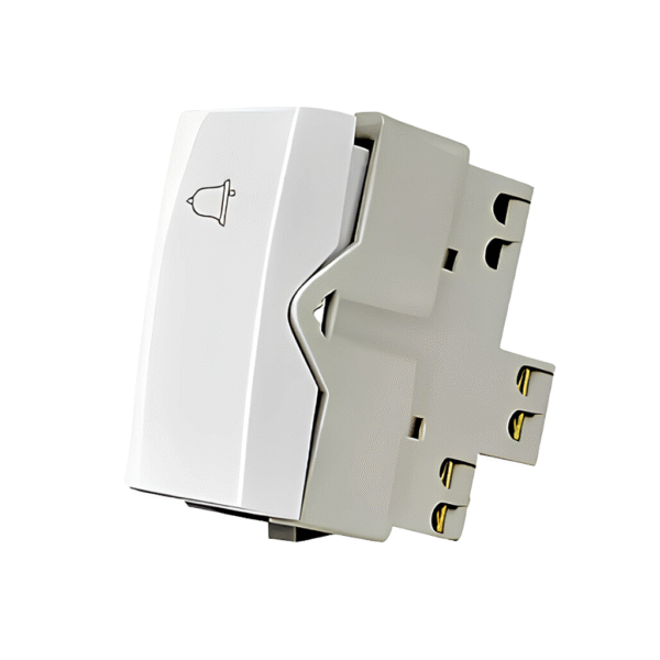 Interruptor Pulsador Campainha Branco - Linha Sleek - Margirius