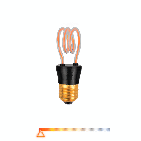 Lâmpada LED Filamento Efeito M Espiral 4W 2200K E27 Bivolt - Opus