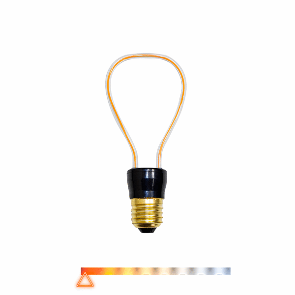Lâmpada LED Filamento Acrílico 2D U 4W 2200K 240lm E27 Bivolt  - Opus