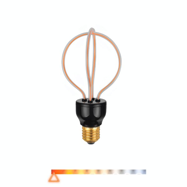 Lâmpada LED Filamento Acrílico 3D 2U 8W 2200K 480lm E27 Bivolt  - Opus