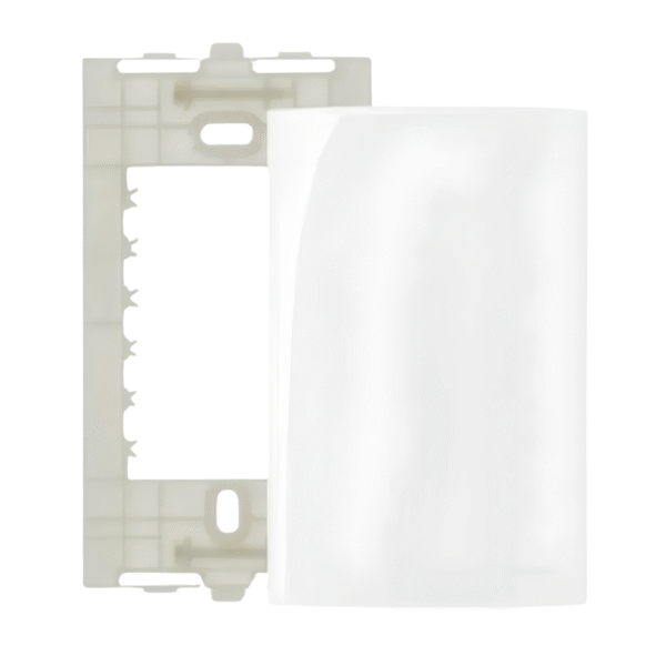 Placa Cega 4x2 + Suporte Linha Sleek Branca - Margirius