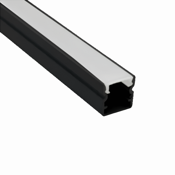 Perfil para Fita LED de Sobrepor Baby 3m Preto 10x10mm - Gaya