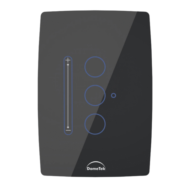 Interruptor Inteligente Dimmer 3 PADs para Fita LED Slide Touch Wifi 4x2 Preto - Dometek