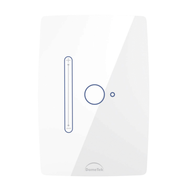 Interruptor Inteligente Dimmer 1 PAD para Lâmpadas Slide Touch Wifi 4x2 Branco - Dometek