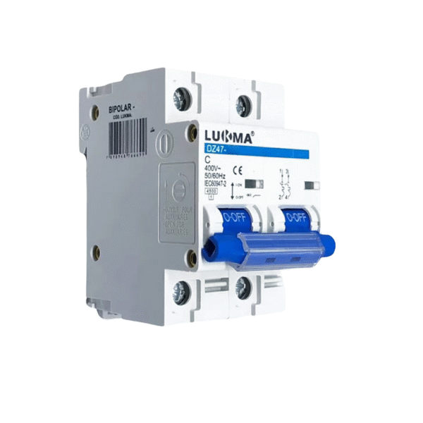 Disjuntor Bipolar DIN 80A - Lukma