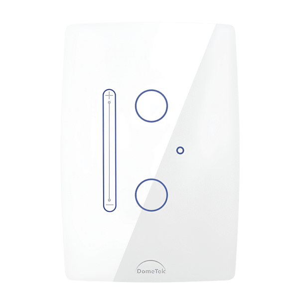 Interruptor Inteligente Dimmer 2 PADs para Lâmpadas Slide Touch Wifi 4x2 Branco - Dometek