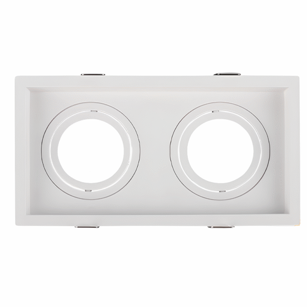 Spot Duplo de Embutir Face Recuada Direcionável MR16 GU10 – Opus