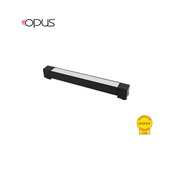 Luminária de Trilho Eletrificado LINEA Direcionável 60cm 20W 4000K 1350lm Preto - Opus