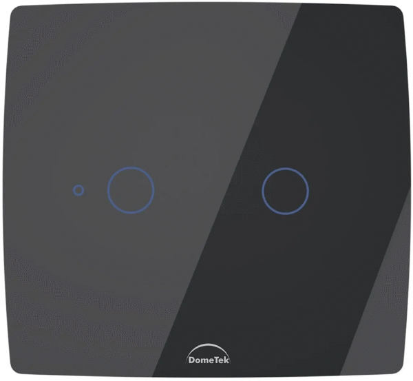 Interruptor Inteligente 2 PADs Wifi 4x4 Preto - Dometek