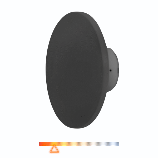 Arandela LED Eclipse 12W 3000K 1100lm Preta - PIX