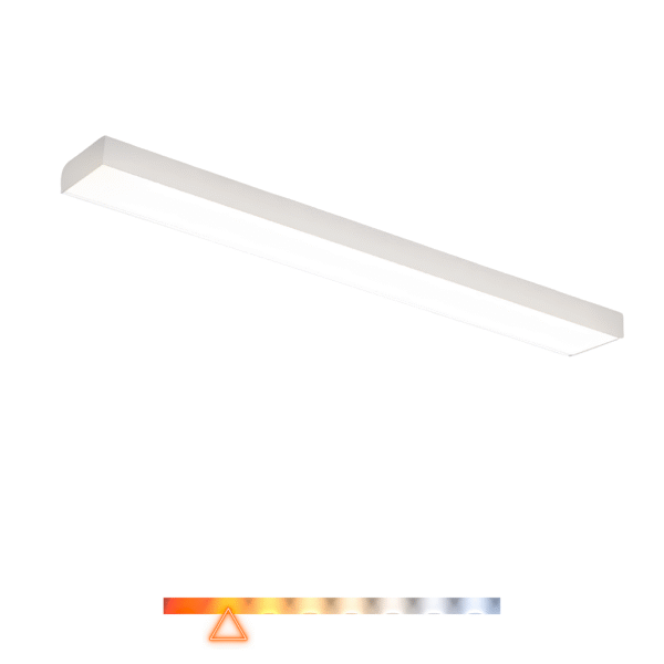 Luminária LED Retangular de Sobrepor Borda Fina 48W 3000K 4800lm – Opus