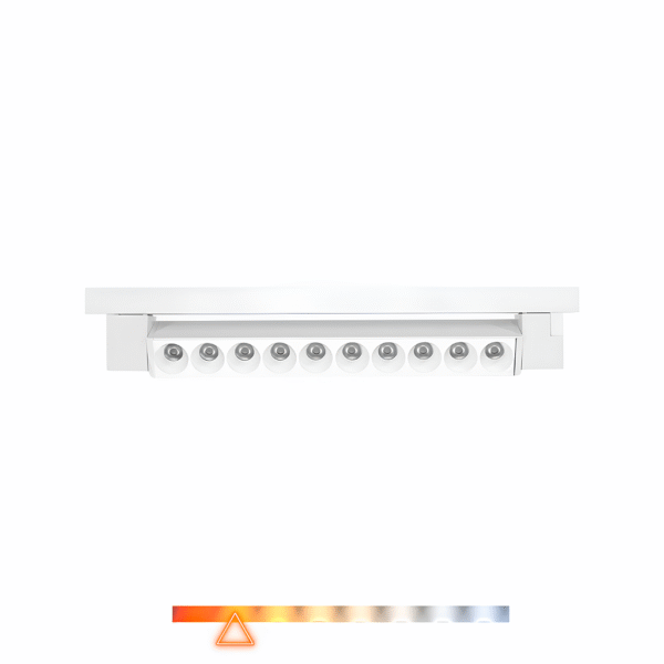 Luminária de Trilho Eletrificado FOCO Direcionável 34cm 20W 3000K 1480lm - Opus