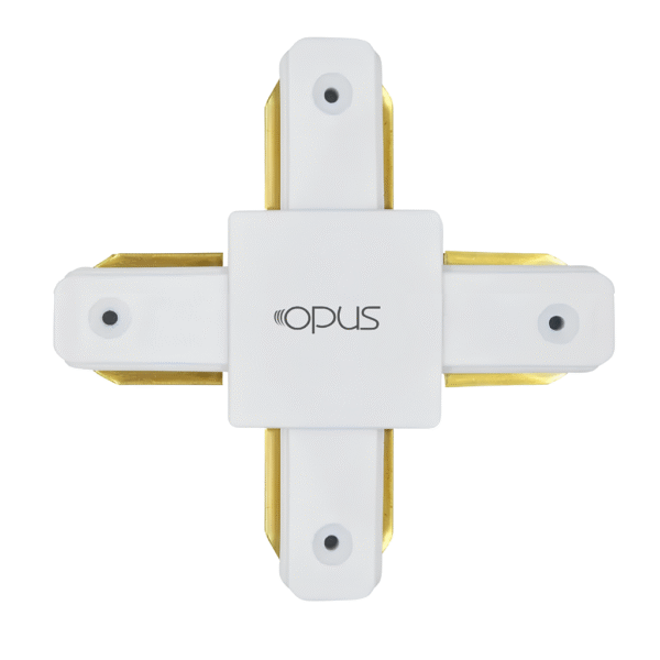 Conector X para Trilho Eletrificado Branco - Opus