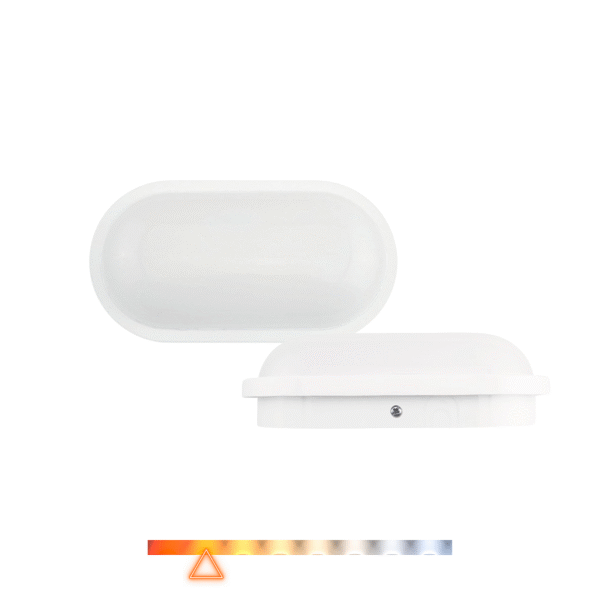 Luminária Oval Tartaruga 15W 3000K 1200lm - Opus