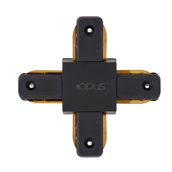 Conector X para Trilho Eletrificado Preto - Opus