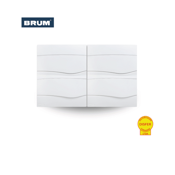 Caixa de Distribuição Centrinho de Embutir para 48 Módulos DIN PVC BR48 - Brum