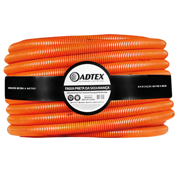 Conduíte Flexível PVC Reforçado Laranja A 1/2" com 50m – Adtex