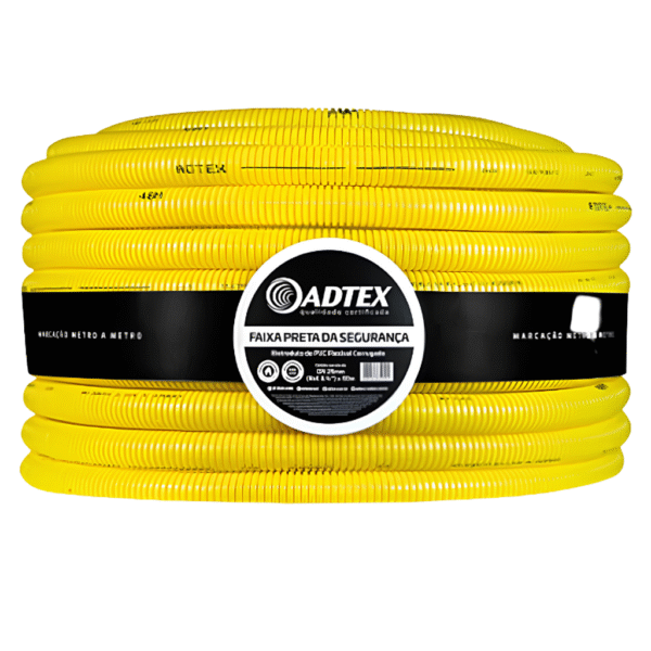 Conduíte Flexível PVC Amarelo B 1/2" com 50m – Adtex
