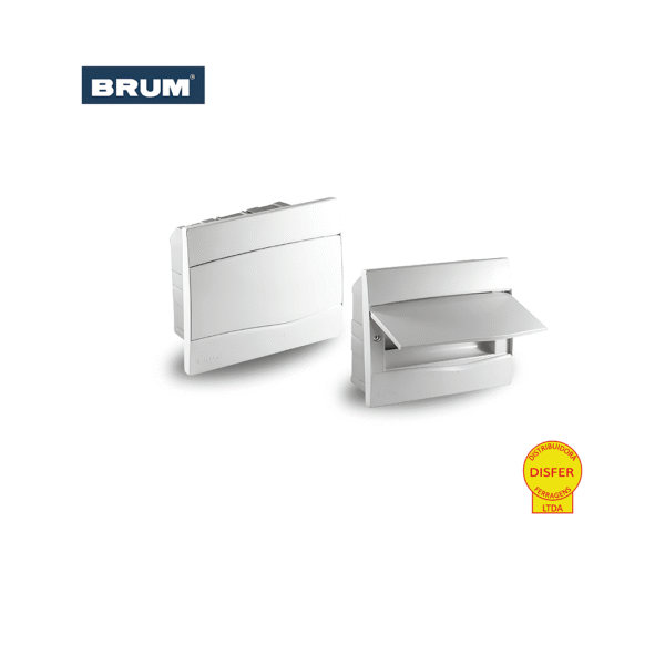 Caixa de Distribuição Centrinho de Embutir para 9 Módulos DIN PVC BR9 - Brum