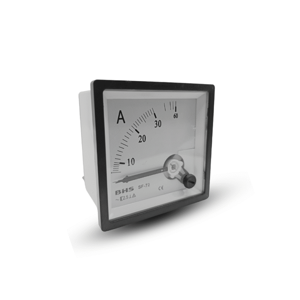 Amperímetro Analógico para Painel 72x72mm Escala 30A - BHS