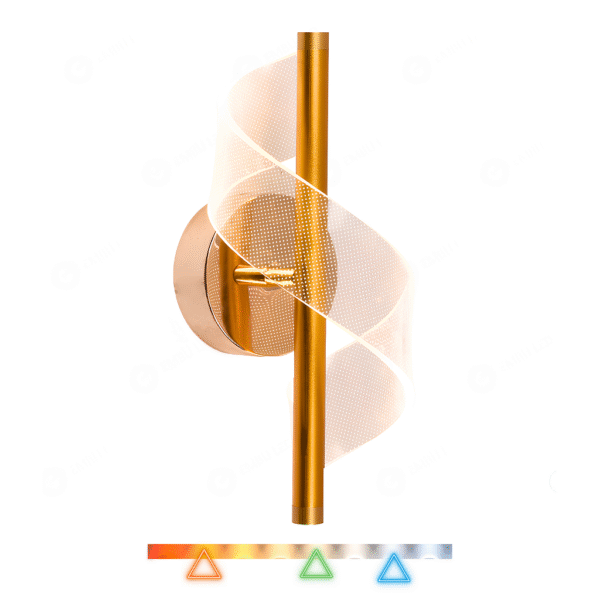 Arandela LED Waves Espiral 2W Multitemperatura 988lm Bivolt – Embu LED