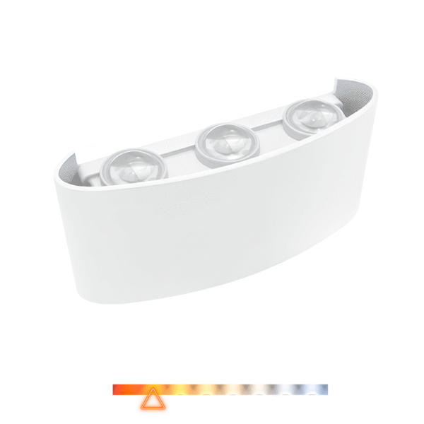 Arandela LED 6 Fachos 6W 3000K 420lm Bivolt – Embu LED