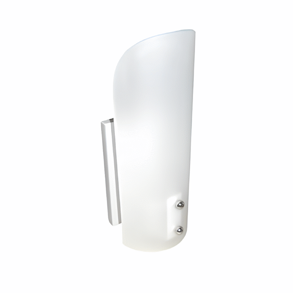 Arandela Calha Vertical de Vidro e Alumínio E27 - Lumart