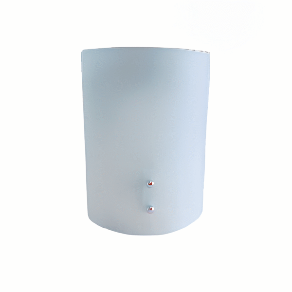 Arandela Calha Quadrada com Vidro Curvo Fosco E27 - Lumart