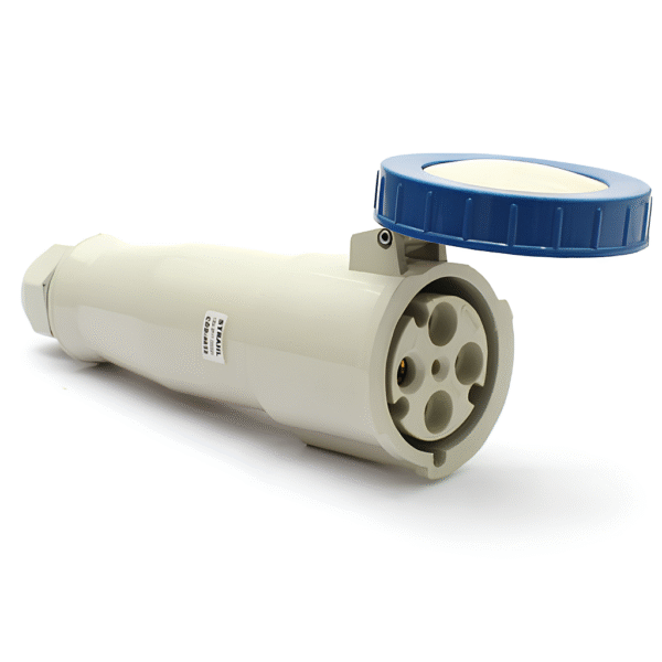 Acoplamento Industrial 125A 3P+T 220V Azul IP67 – Strahl