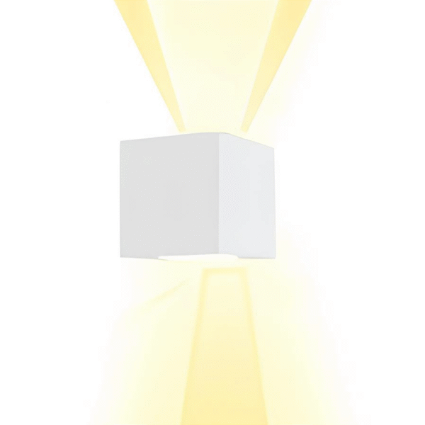 Arandela Avenca 2 Vidros Quadrada 5103 – Usina Design