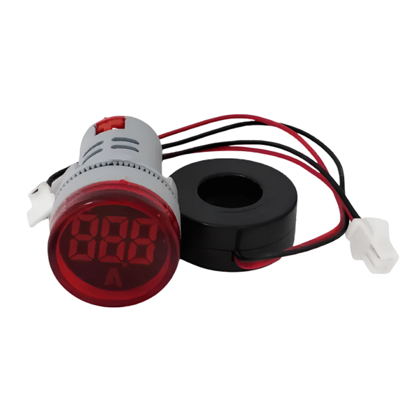 Amperímetro Digital Vermelho Ø22mm 0,1~100A – Lukma LK-KN56