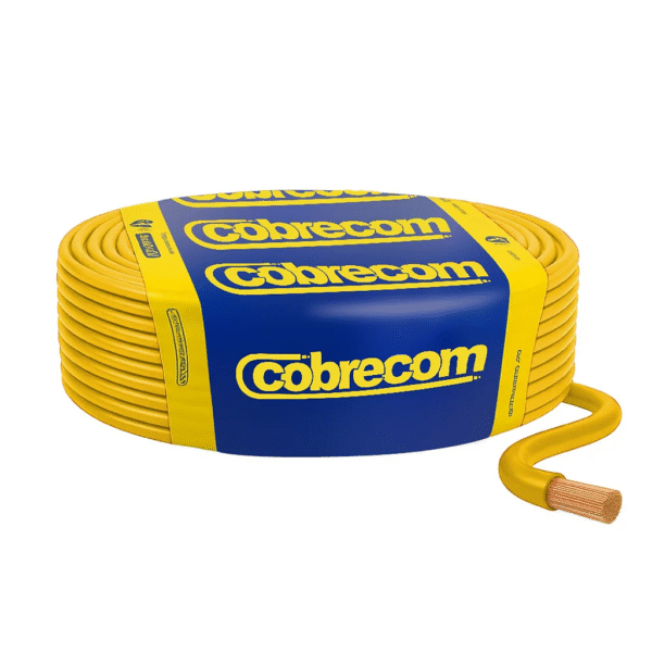 Cabo Flexível 4,00mm Amarelo - Cobrecom