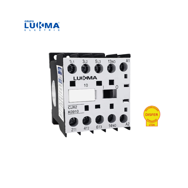 Contator Mini Tripolar + 1NA CJX2-K0910 9A 220V - Lukma