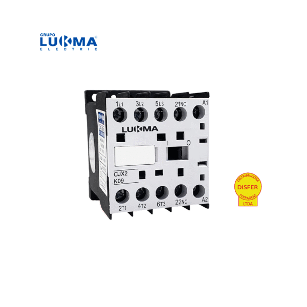 Contator Mini Tripolar + 1NF CJX2-K0901 9A 220V - Lukma