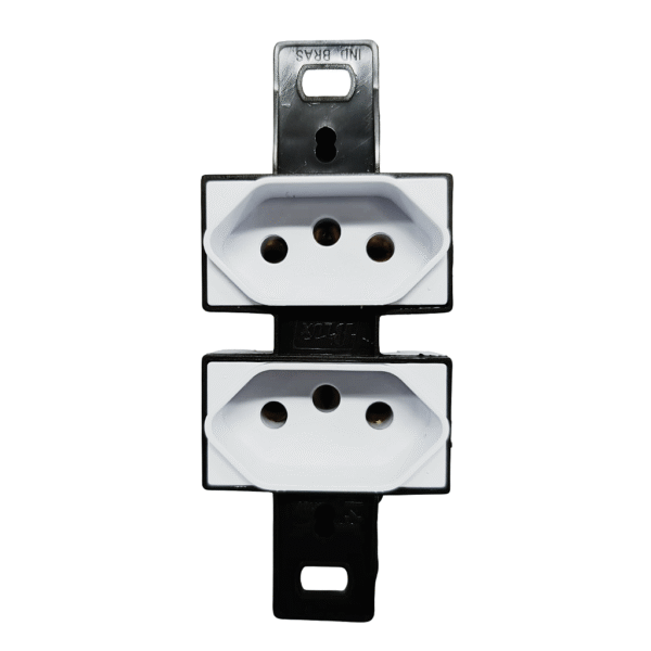 Tomada Dupla 2P+T 10A Sem Placa para Conduletes - Blux
