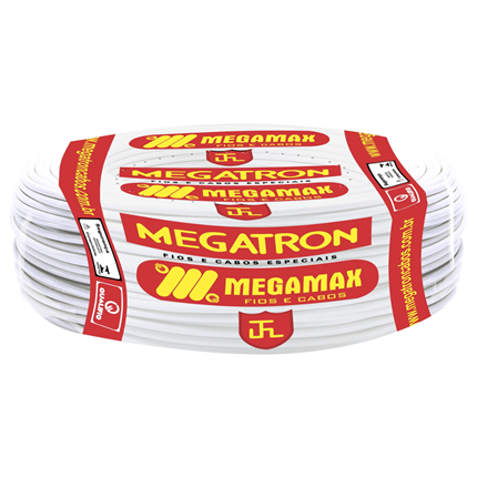 Cabo Flexível 4,00mm Branco - Megatron