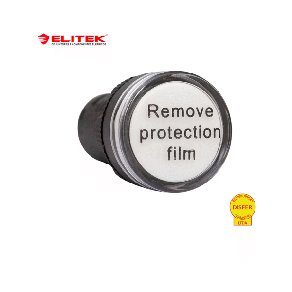 Sinaleiro 22mm com LED 220V Branco - Elitek