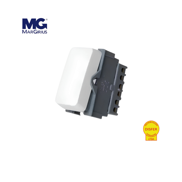 Módulo Interruptor Paralelo 10A 250V Linha B3 Branco - Margirius
