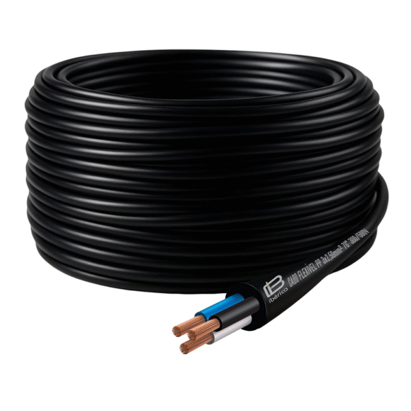 Cabo Flexível PP 3x2,50mm² - Rolo com 100 Metros - Ibérica
