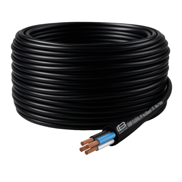 Cabo Flexível PP 4x1,00mm² - Rolo com 100 Metros - Ibérica