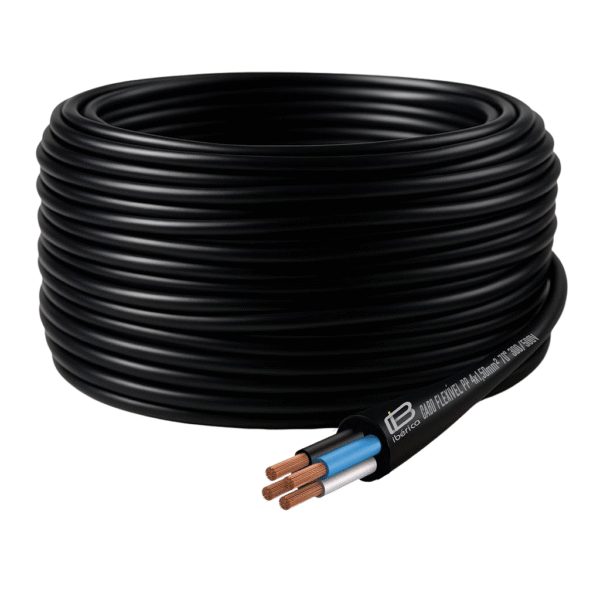 Cabo Flexível PP 4x1,50mm² - Rolo com 100 Metros - Ibérica