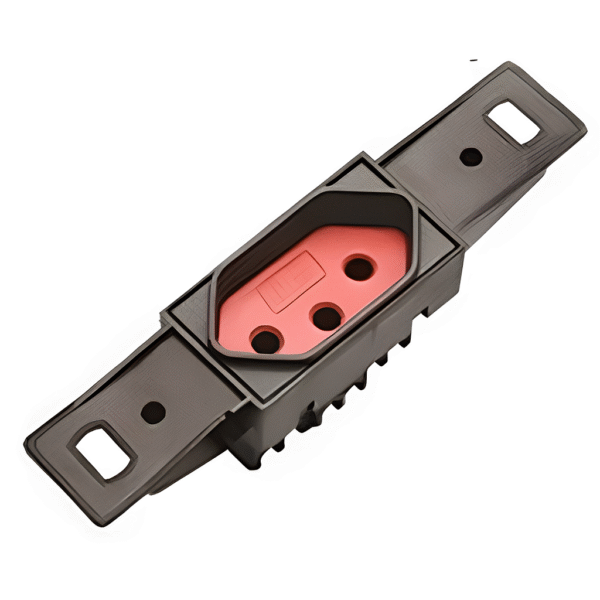 Tomada Hexagonal 2P+T 20A Vermelha Sem Placa para Conduletes - Blux