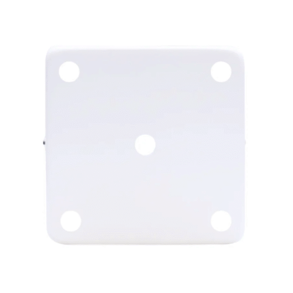 Kit Canopla para Plafon c/ Cabo Quadrado Branco - Hevvy