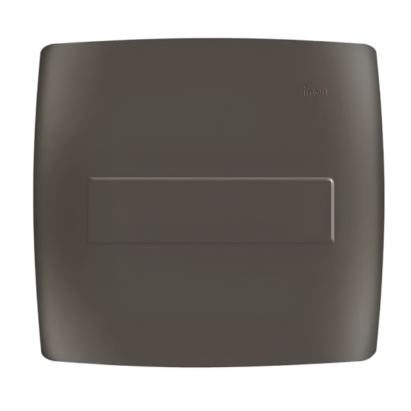 Placa 4x4 Cega Grafite com Suporte - Linha Simon 30/35