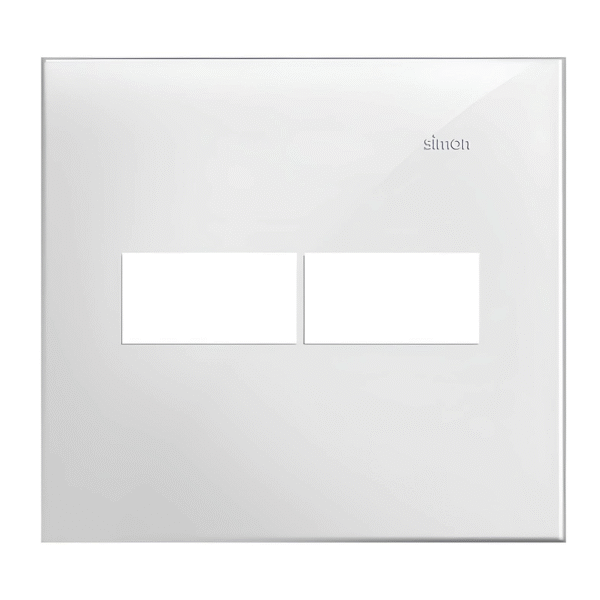 Placa 4x4 2 Postos Branca - Linha Simon 35/30